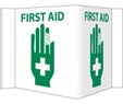 NMC-VS21W                      FIRST AID GREEN ON WHITE 6 X 9 from NMC